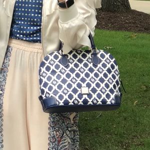 Dooney & Bourke | Navy and White Purse